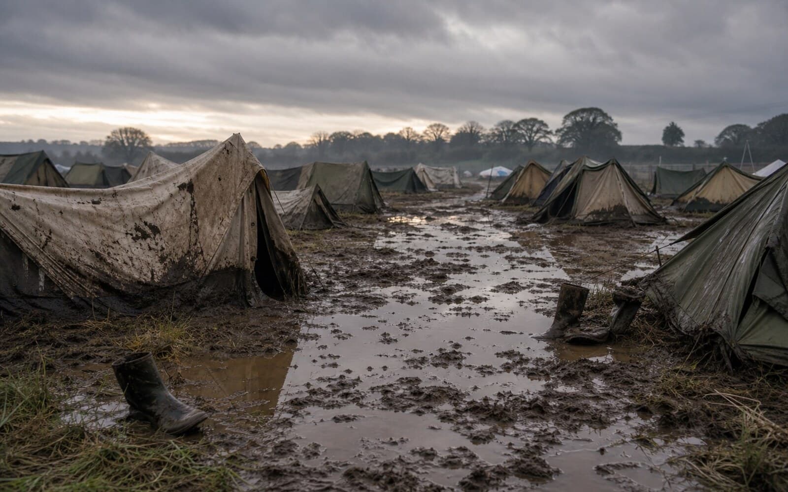 Guests Rate Mud-Bound Rural Camping Experience Highlight Of The Year